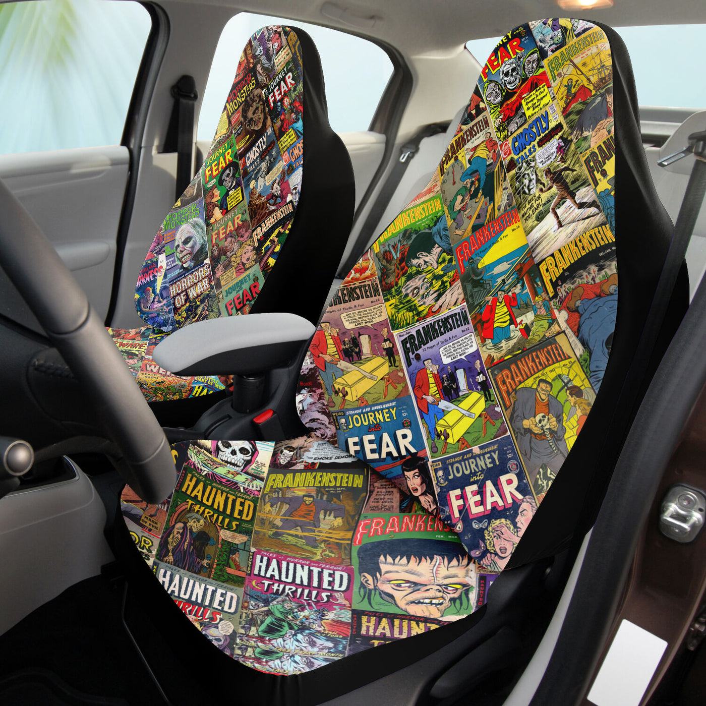 Classic Horror Comic Book | Car Seat Cover