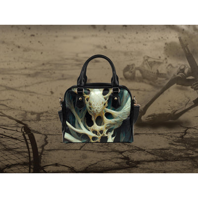 Dim Gray Bone Monster 4 | Leather Shoulder Bag
