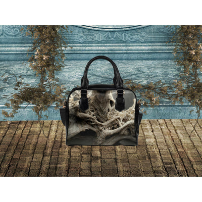 Dim Gray Bone Monster 6 | Leather Shoulder Bag