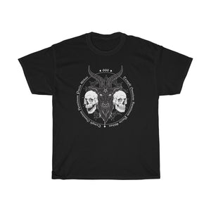 Black Baphomet Demon Goat Head | T-Shirt