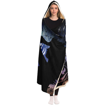 Black starry 5 Hooded Blanket-Frontside-Design_Template copy