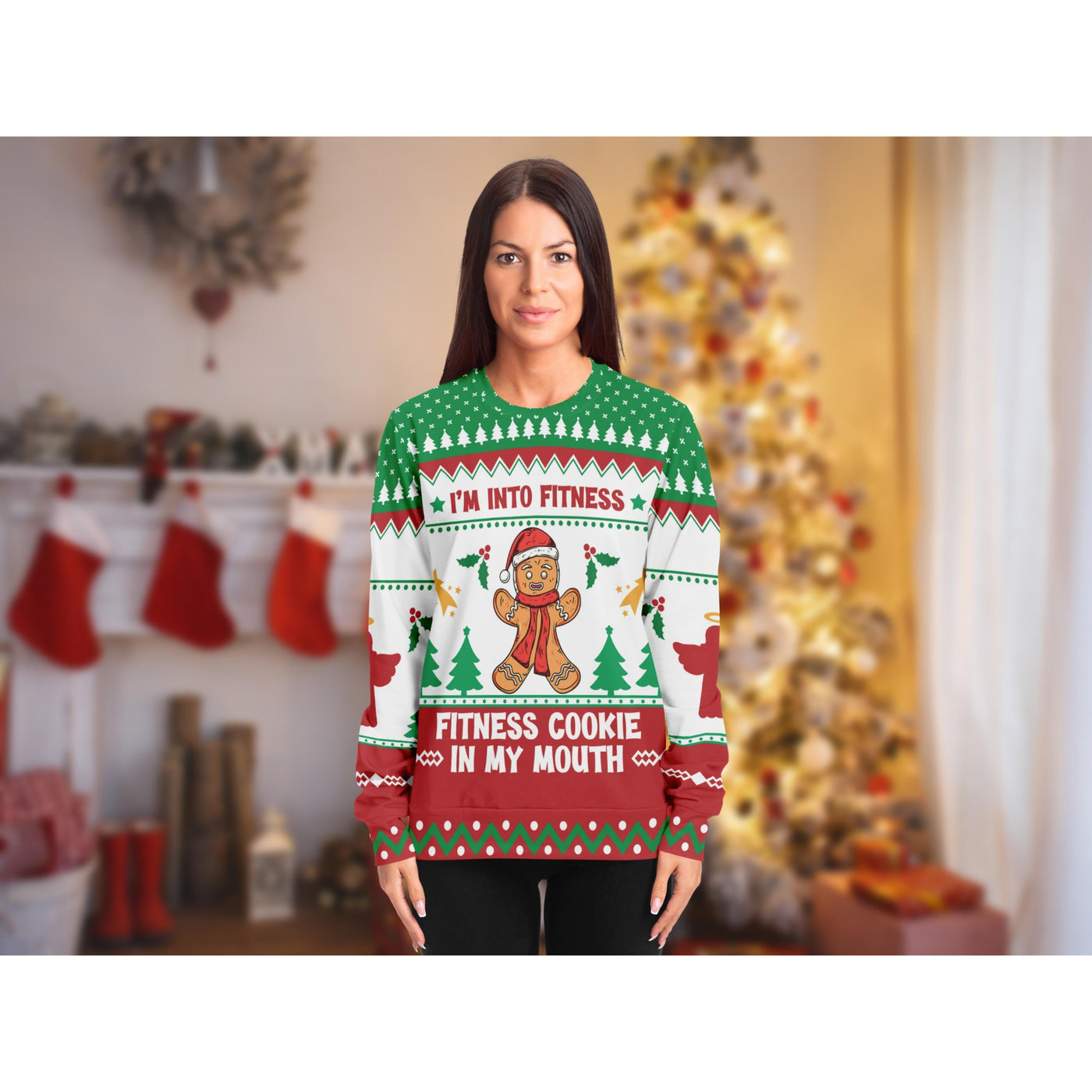 Tan Fitness Cookie | Ugly Xmas Sweater
