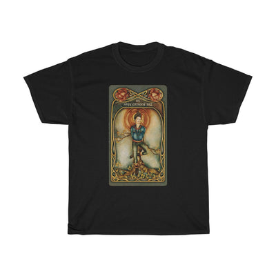 Dark Slate Gray The Hanged Man Tarot Card | T-Shirt