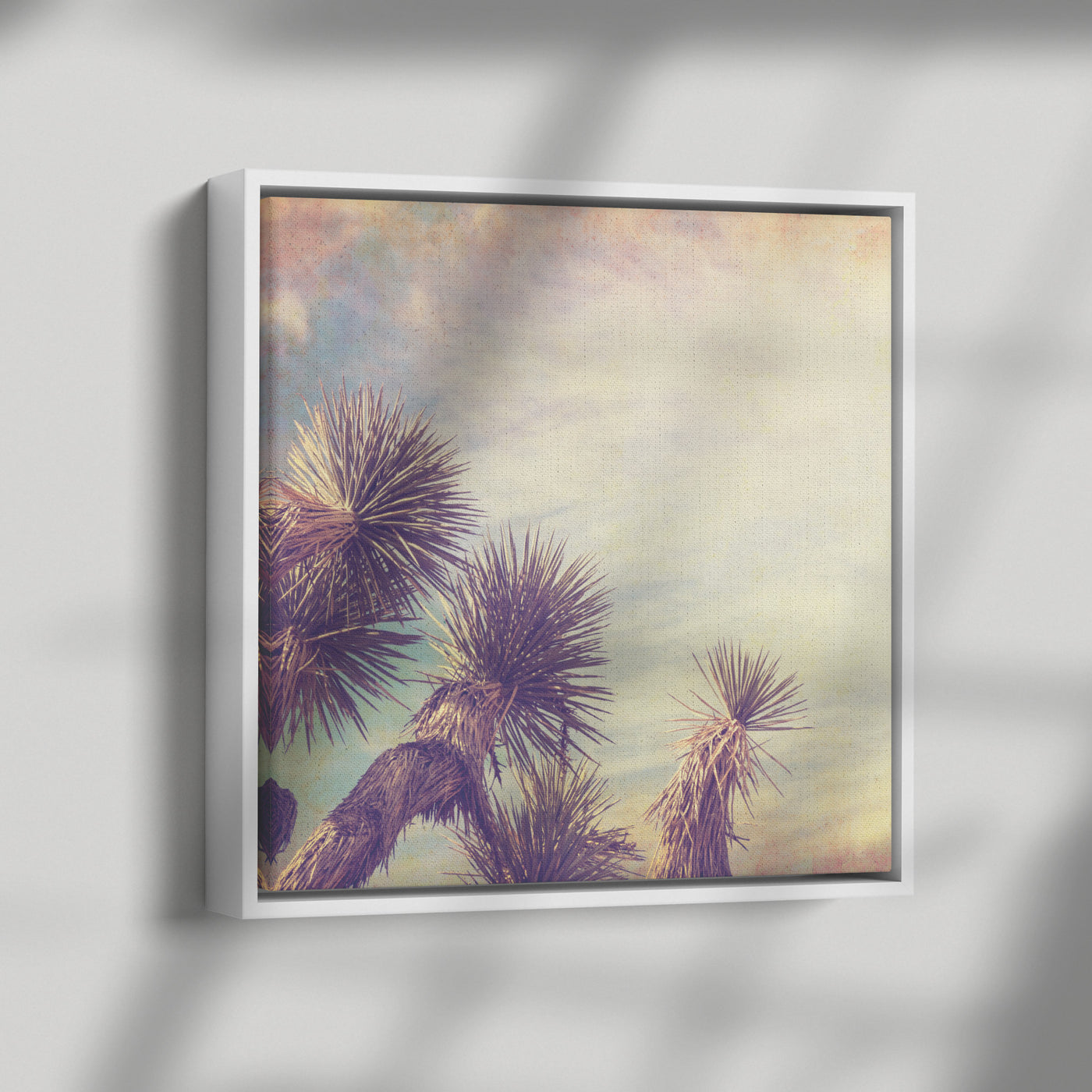 Palm Tree Grunge | Framed Canvas Print