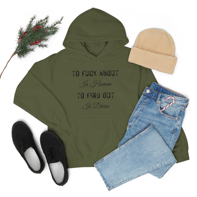 Dark Olive Green To Fuck About | Hoodie
