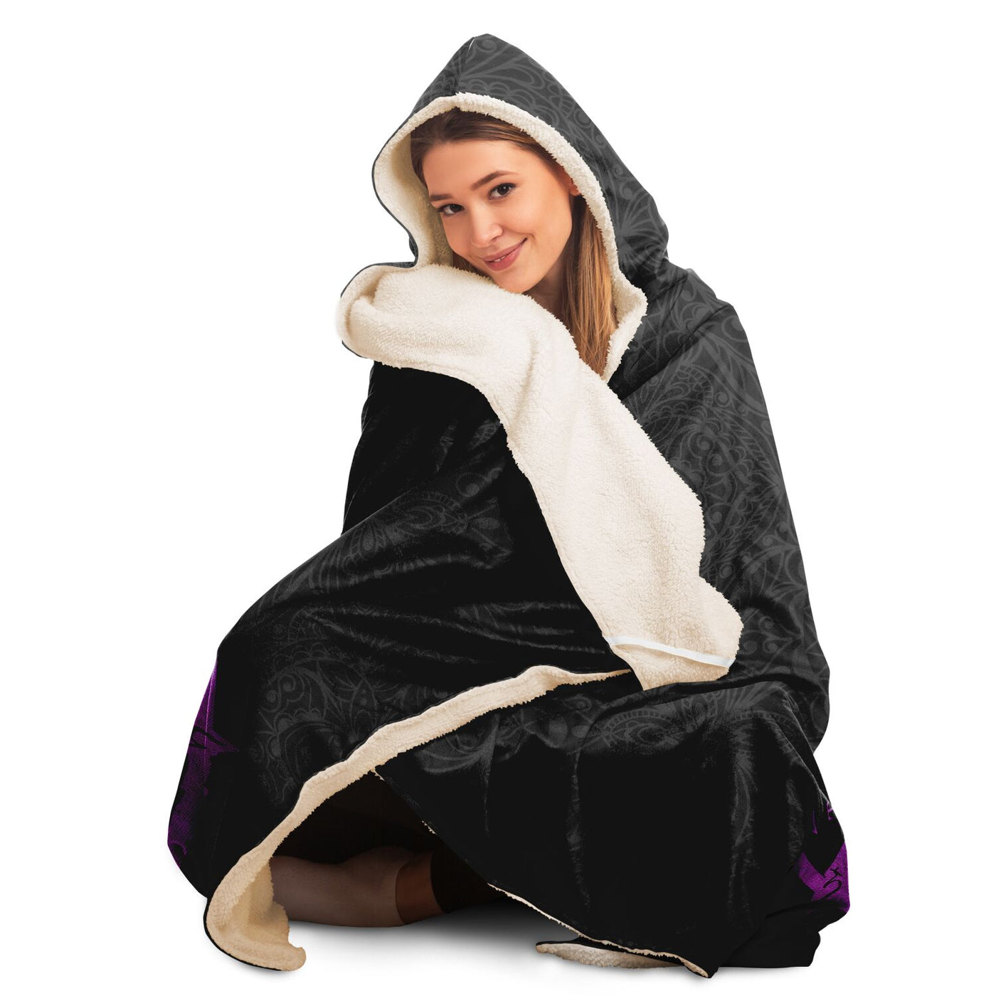 Light Gray witchy 34 Hooded Blanket-Frontside-Design_Template copy