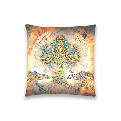 Wheat Tree Of Life Mosaic |  Pillow Cases