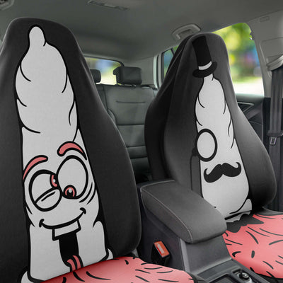 Dark Slate Gray Silly Penis | Car Seat Covers