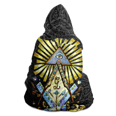 Dark Slate Gray witchy 27 Hooded Blanket-Frontside-Design_Template copy