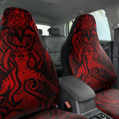 Dark Slate Gray Lilith Red Gothic Demon | Car Seat Covers