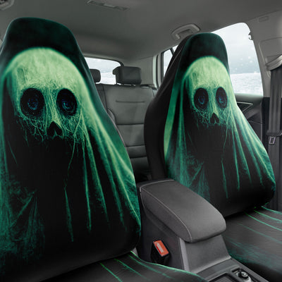Dark Slate Gray Gothic Green Ghost Horror Art | Car Seat Covers
