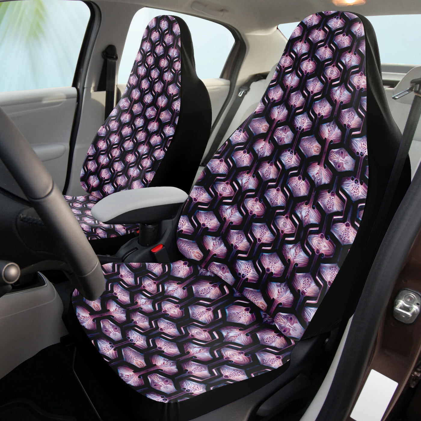 Gray Alien Skin Goth | Car Seat Covers
