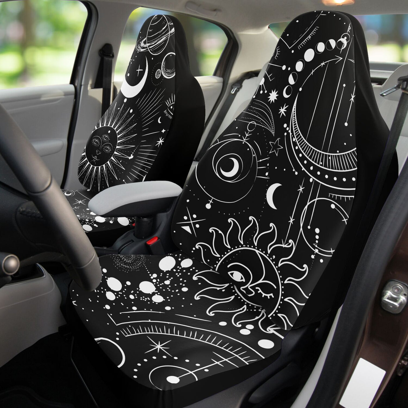 Black Celestial 10 | Car Seat Covers
