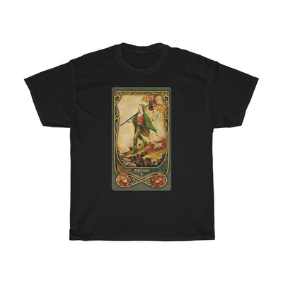 Dark Slate Gray The Fool Tarot Card | T-Shirt