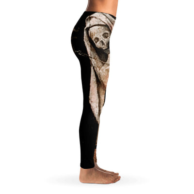 Tan Hieronymus Bosch Death Of The Miser Great For Any Fan Of Bosch | Leggings