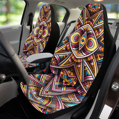 Black Tribal Line Art 6 | Car Seat Covers