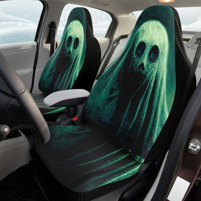 Black Gothic Green Ghost Horror Art | Car Seat Covers