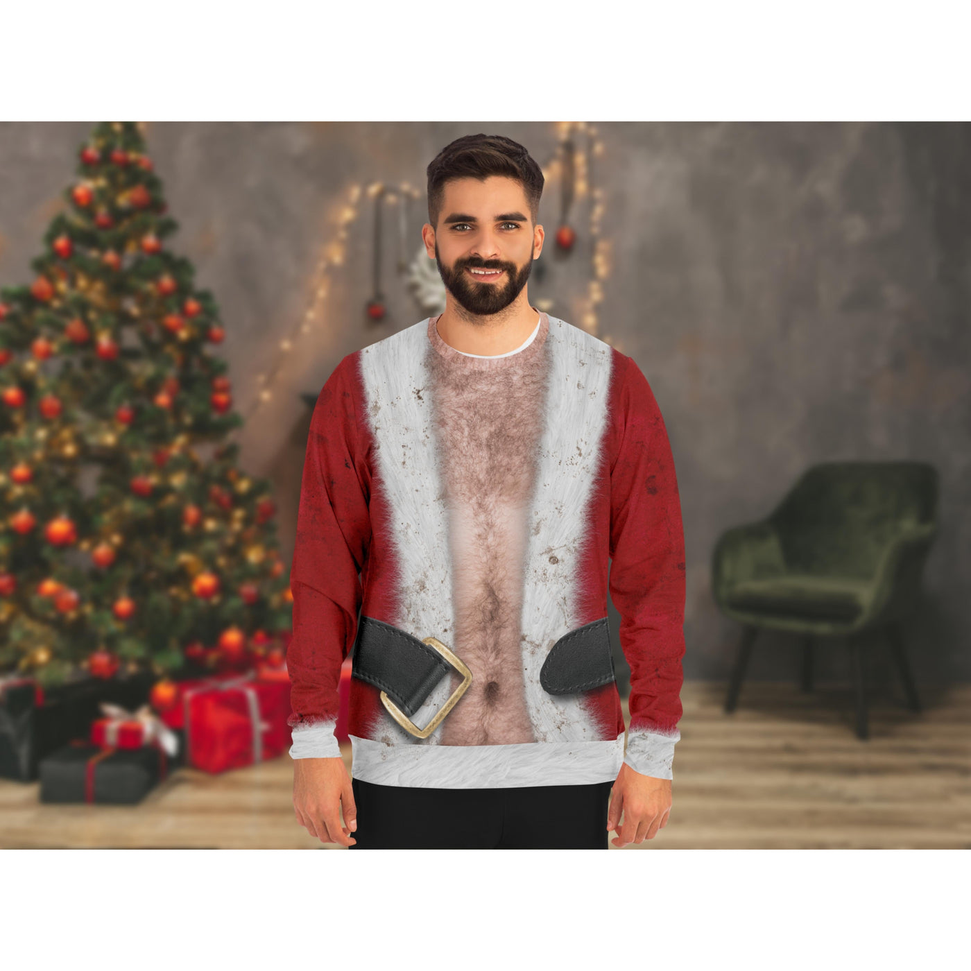 Dim Gray Bad Dirty Santa | Ugly Xmas Sweater