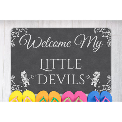 Light Gray Little Devils | Doormat