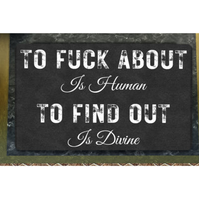 Dark Slate Gray Fuck About And Find Out | Doormat