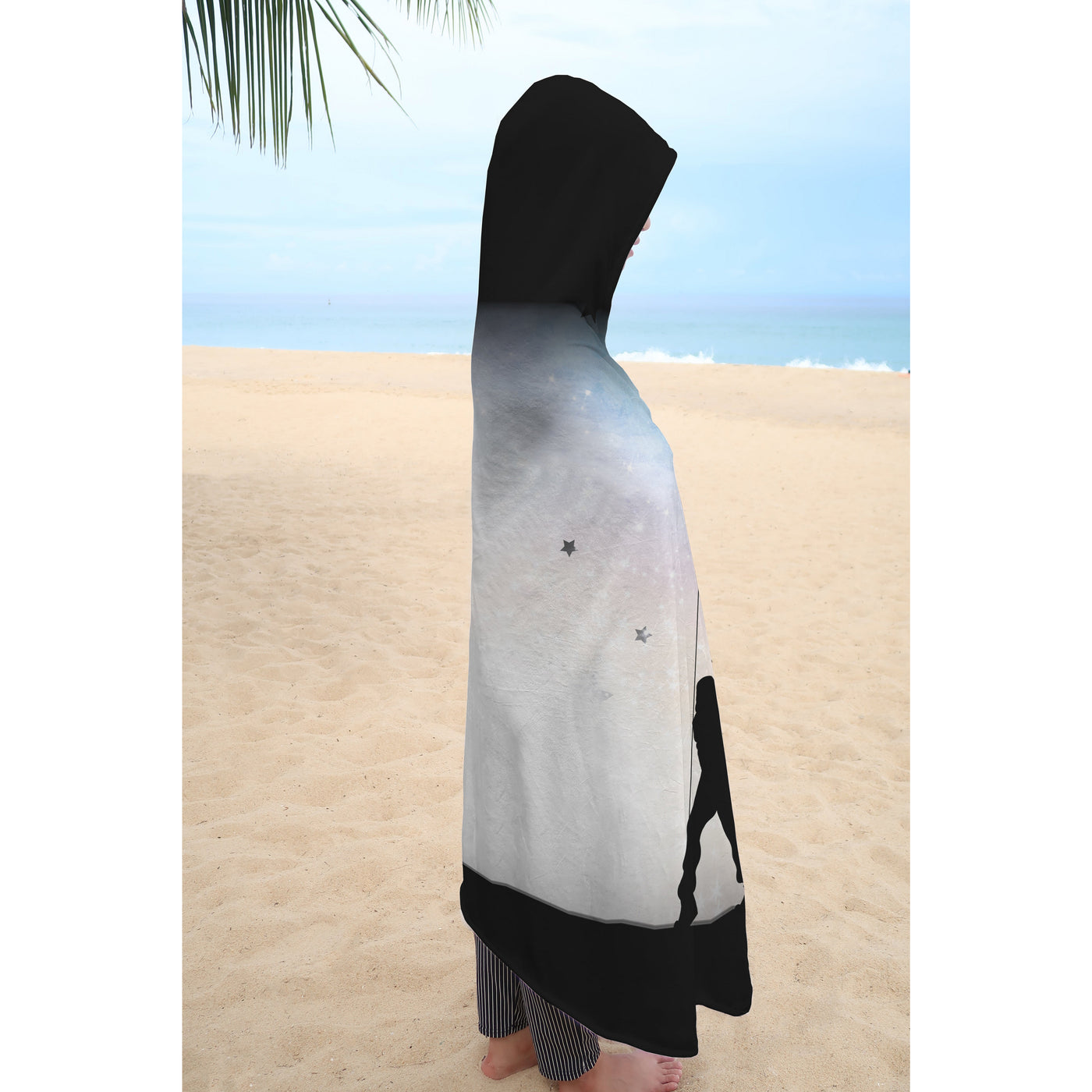 Light Gray marionette Hooded Blanket-Frontside-Design_Template copy