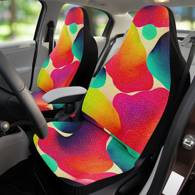 Salmon Abstract Art Tie Dye | Car Seat Covers