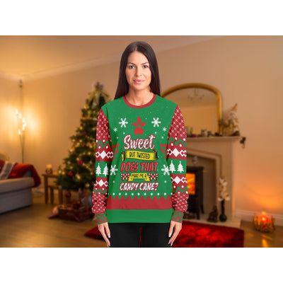 Chocolate Candy Cane | Ugly Xmas Sweater