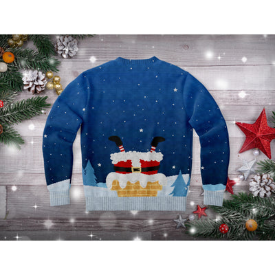 Dark Slate Gray This Santa Loves To Go Down | Ugly Xmas Sweater