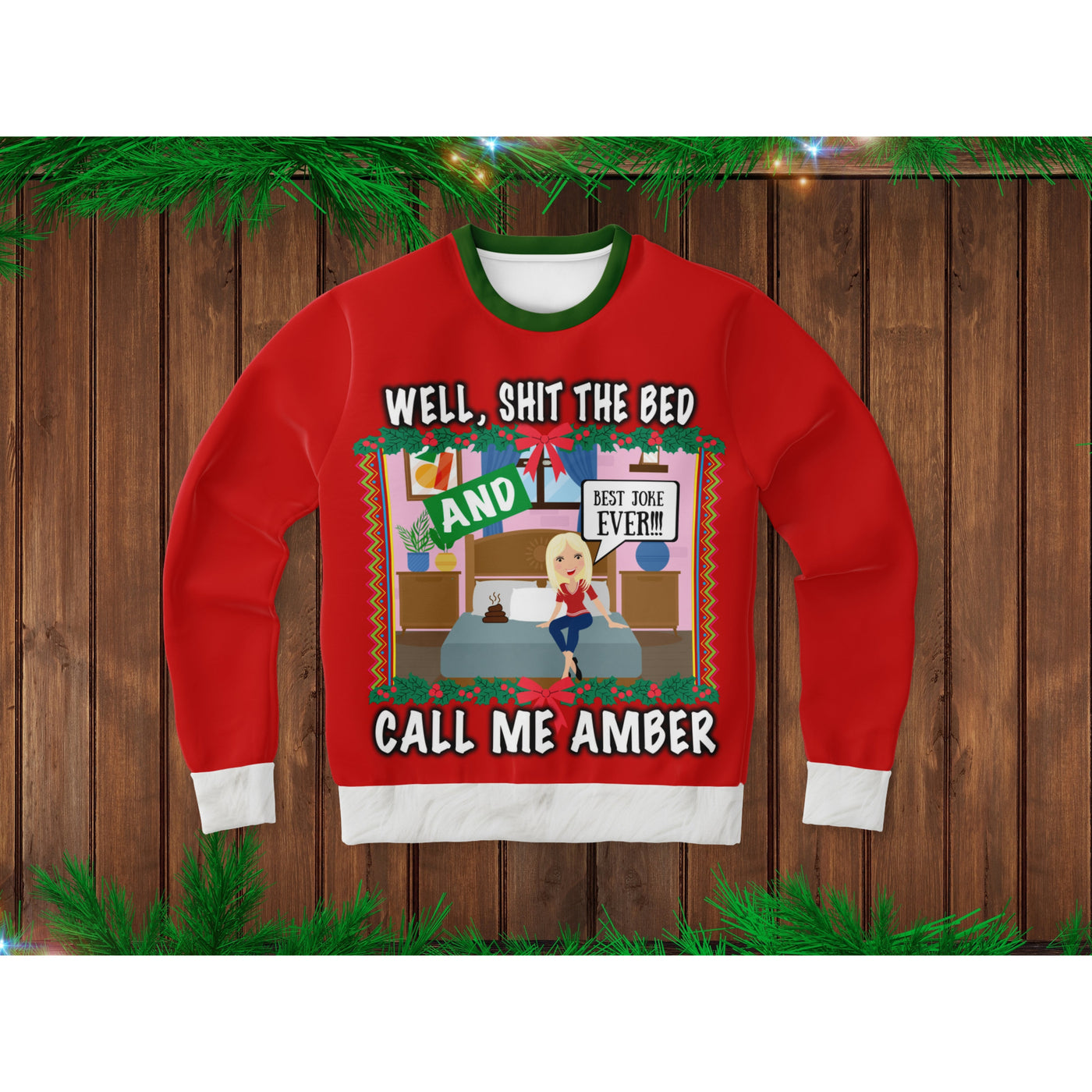 Saddle Brown Amber Turd | Ugly Christmas Sweater