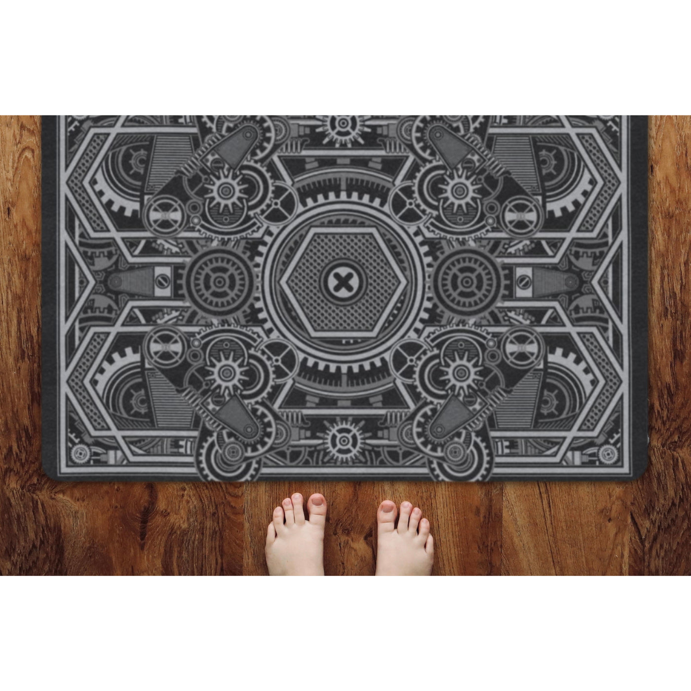 Dark Slate Gray Steampunk 2 | Doormat