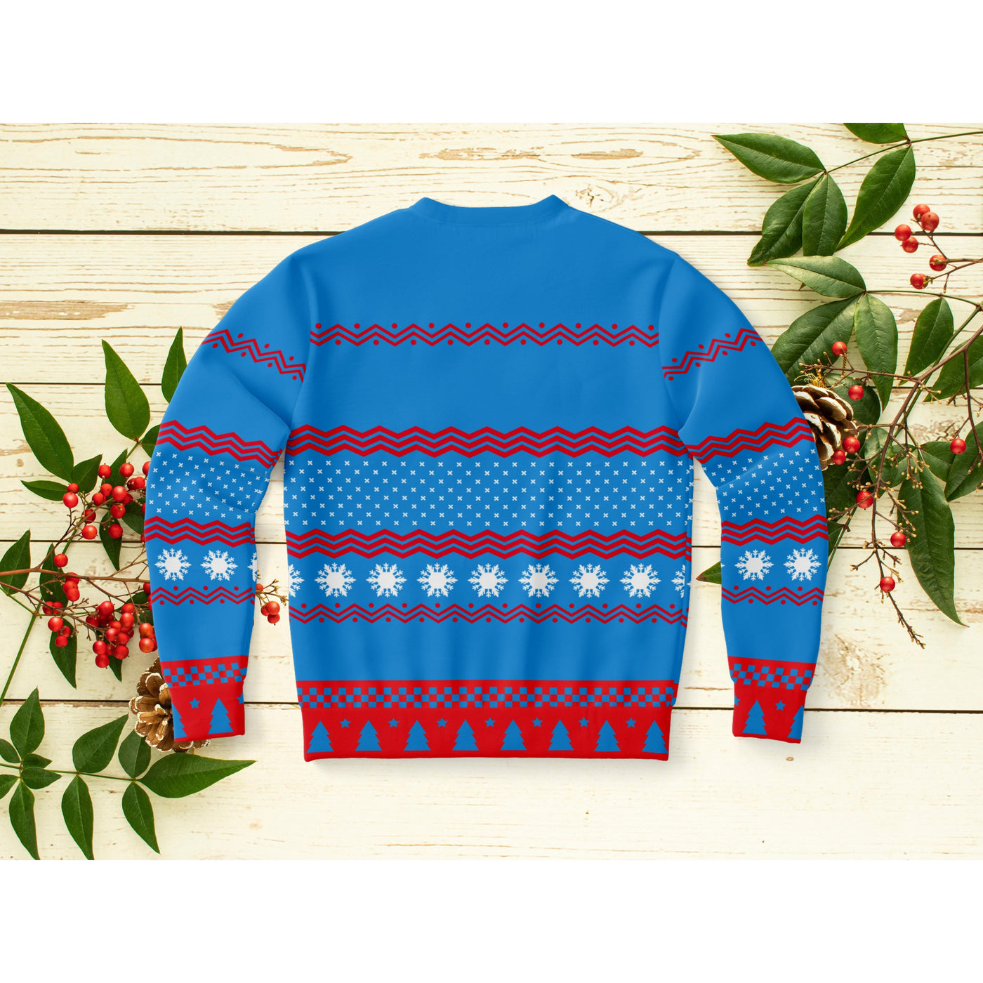Dark Cyan Meowy Christmas | Ugly Xmas Sweater