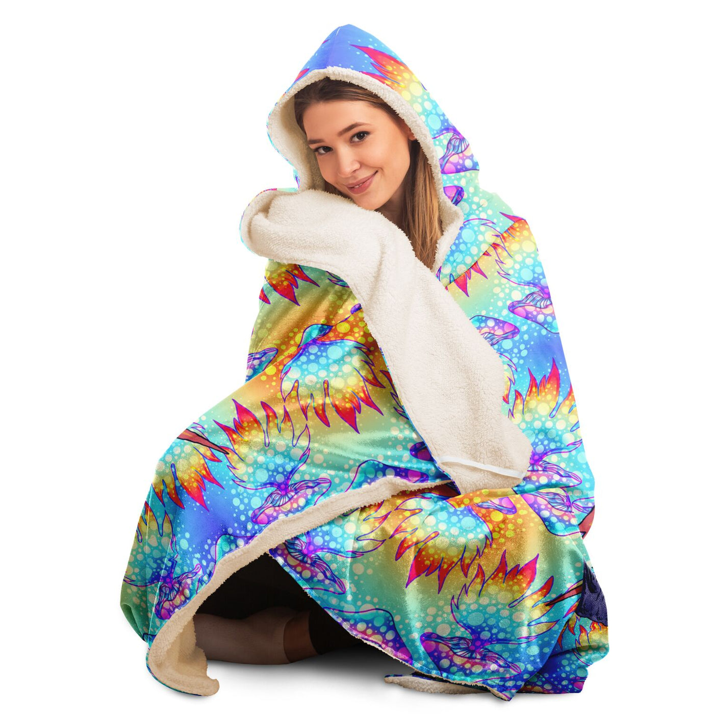 Light Gray hippie 16 Hooded Blanket-Frontside-Design_Template copy