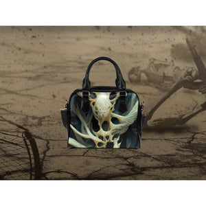 Dim Gray Bone Monster 4 | Leather Shoulder Bag
