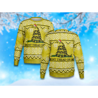 Powder Blue Dont tread on me | Ugly Xmas Sweater