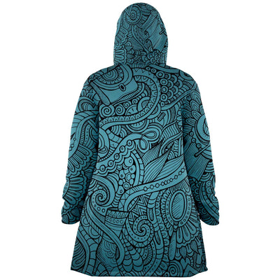 Sea Green Paisley 2 | Hooded Cloak
