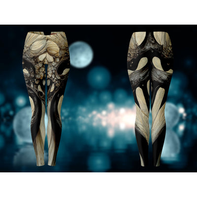 Dark Gray Bone Armor 2 Gothic | Leggings