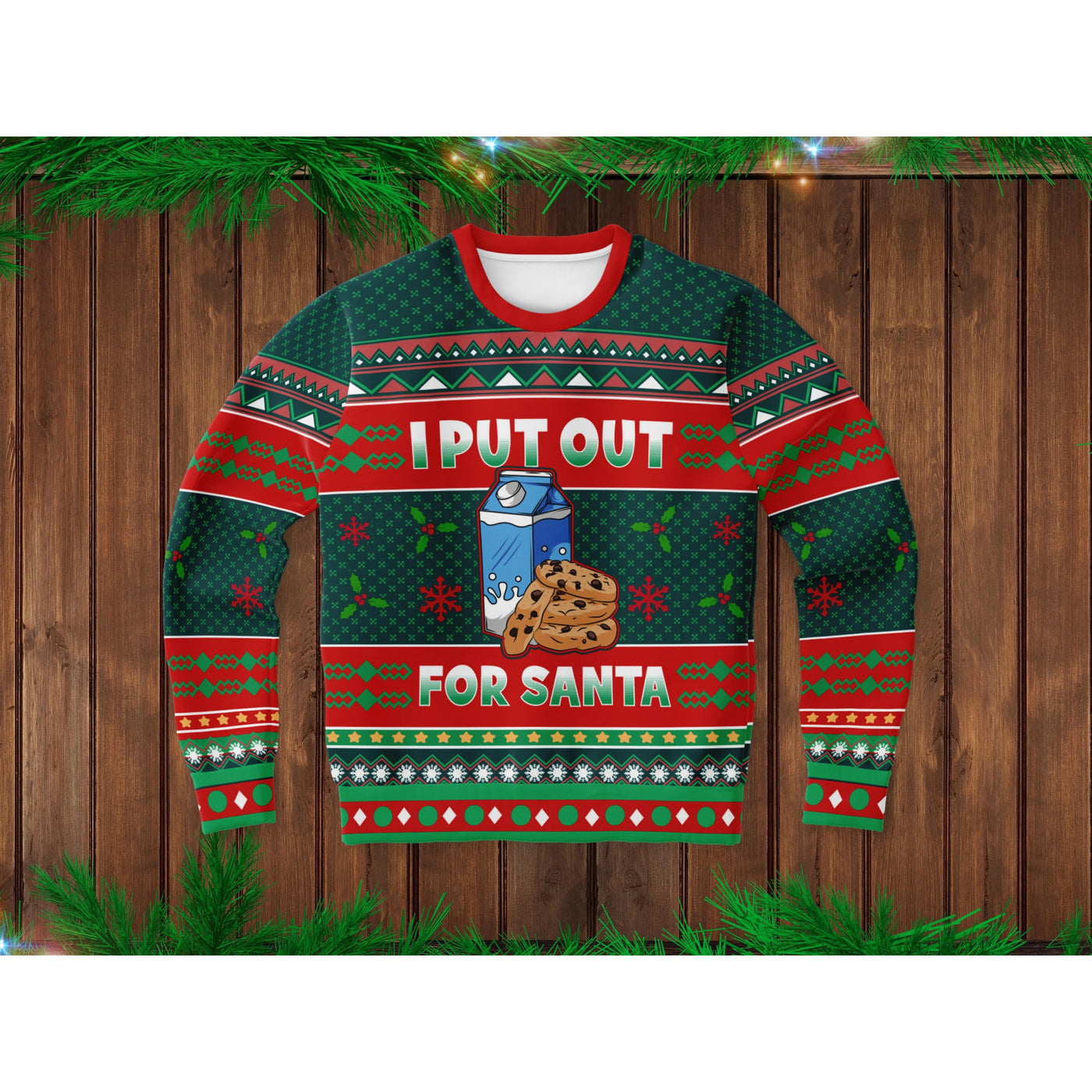 Saddle Brown I Put Out For Santa | Ugly Xmas Sweater