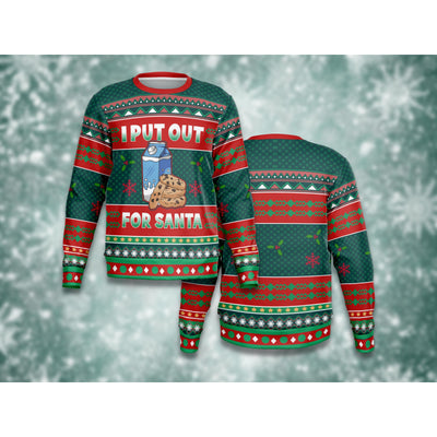Dark Gray I Put Out For Santa | Ugly Xmas Sweater