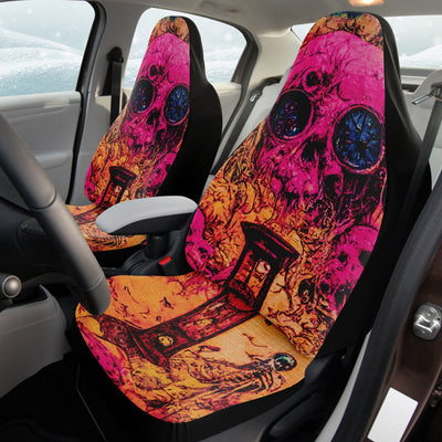 Rosy Brown Fantasy Grunge Skulls 2 | Car Seat Covers