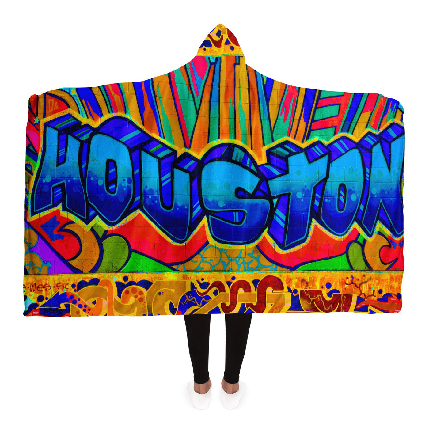 Chocolate graffiti 31 Hooded Blanket-Frontside-Design_Template copy