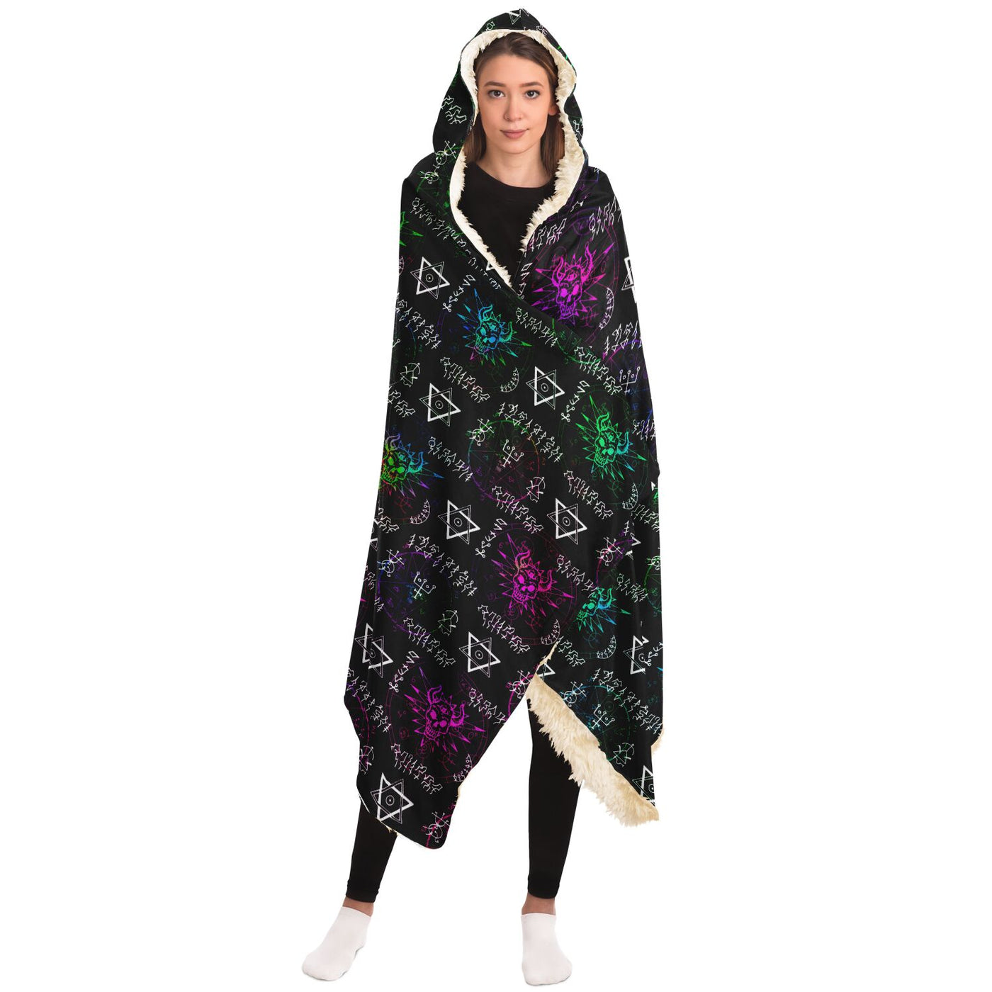Gray witchy 15 Hooded Blanket-Frontside-Design_Template copy