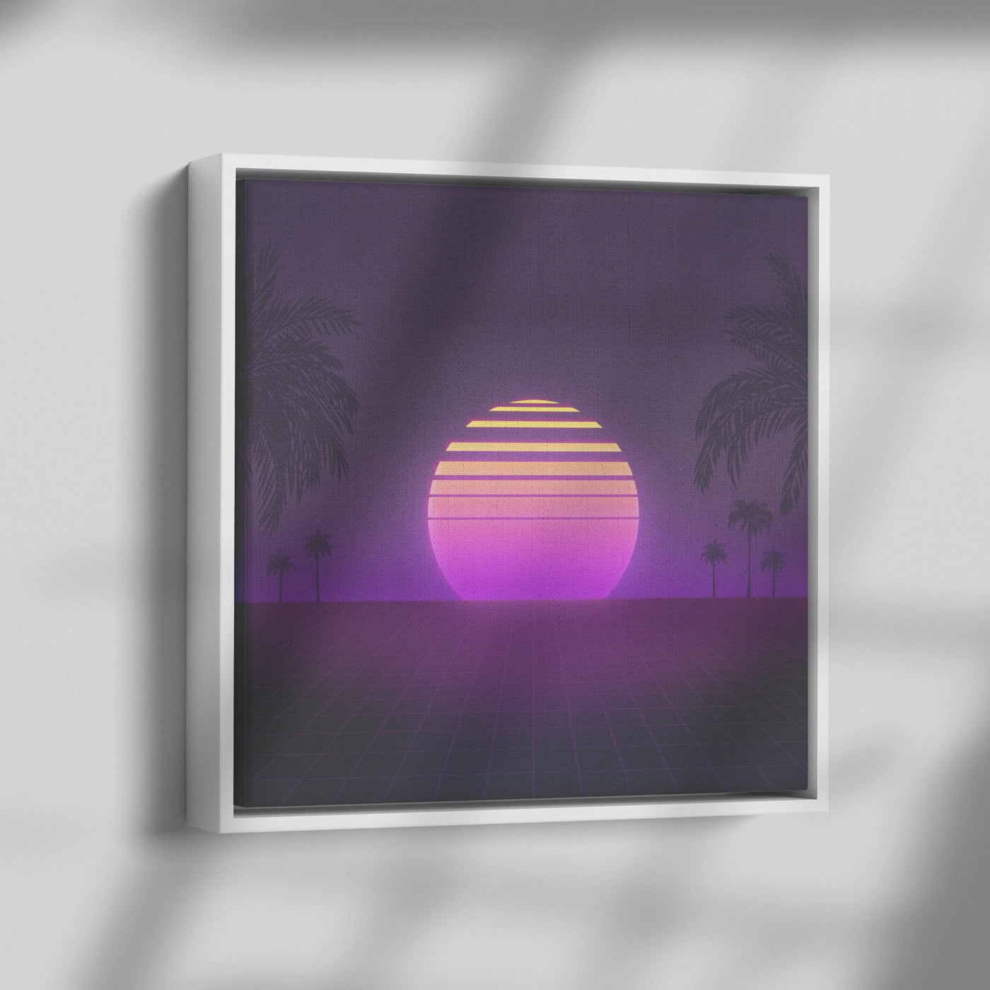 1980's Styled Sun 2 | Framed Canvas Print