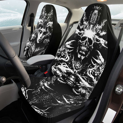 Light Gray King & Queen Of The Underworld | Car Seat Covers