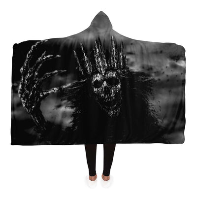Black Horrorcore Evil Queen Halloween | Hooded Blanket
