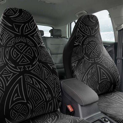 Dark Slate Gray Pastel Goth Line Art Car Freshies Goth Accessories | Car Seat Covers