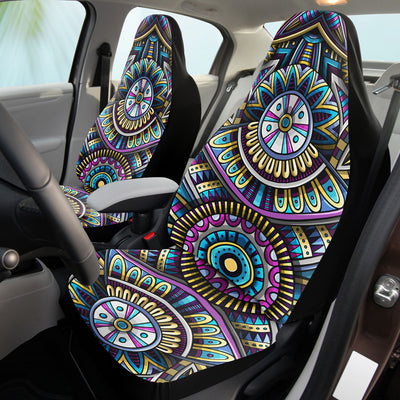 Gray Tribal Line Art 7 | Car Seat Covers
