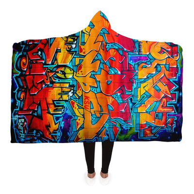 Chocolate graffiti 34 Hooded Blanket-Frontside-Design_Template copy