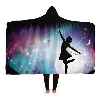 Dark Slate Gray starry 6 Hooded Blanket-Frontside-Design_Template copy