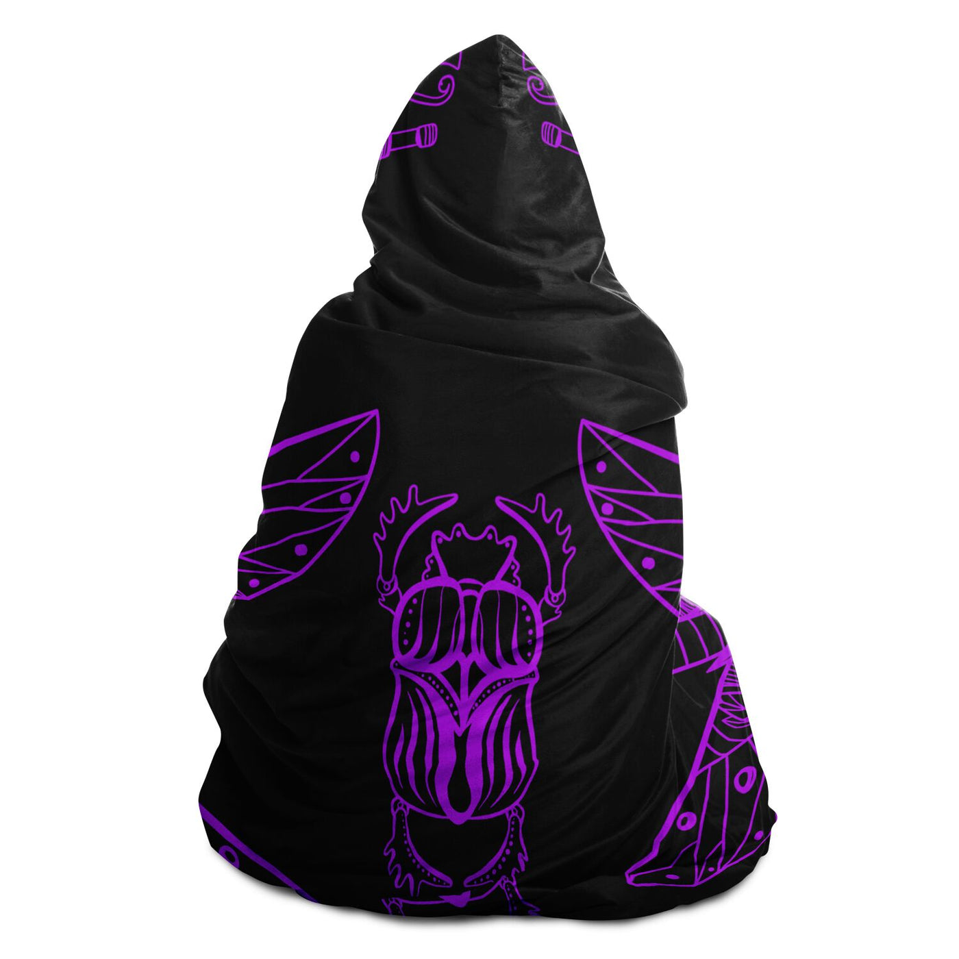 Black egyptian 3 Hooded Blanket-Frontside-Design_Template copy