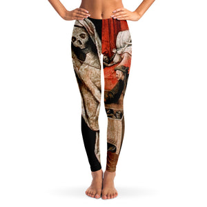 Rosy Brown Hieronymus Bosch Death Of The Miser Great For Any Fan Of Bosch | Leggings